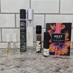 Nest, Clean & Skylar - Indigo, Radiant Nectar, Golden Nectar, Sunkissed Hibiscus